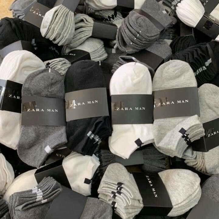 Bộ 10 đôi tất zaza men cổ ngắn 2021