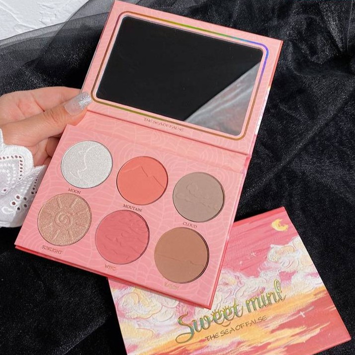 Bảng Phấn Bắt Sáng Và Tạo Khối 6 Màu Lấp Lánh Cao Cấp | BigBuy360 - bigbuy360.vn