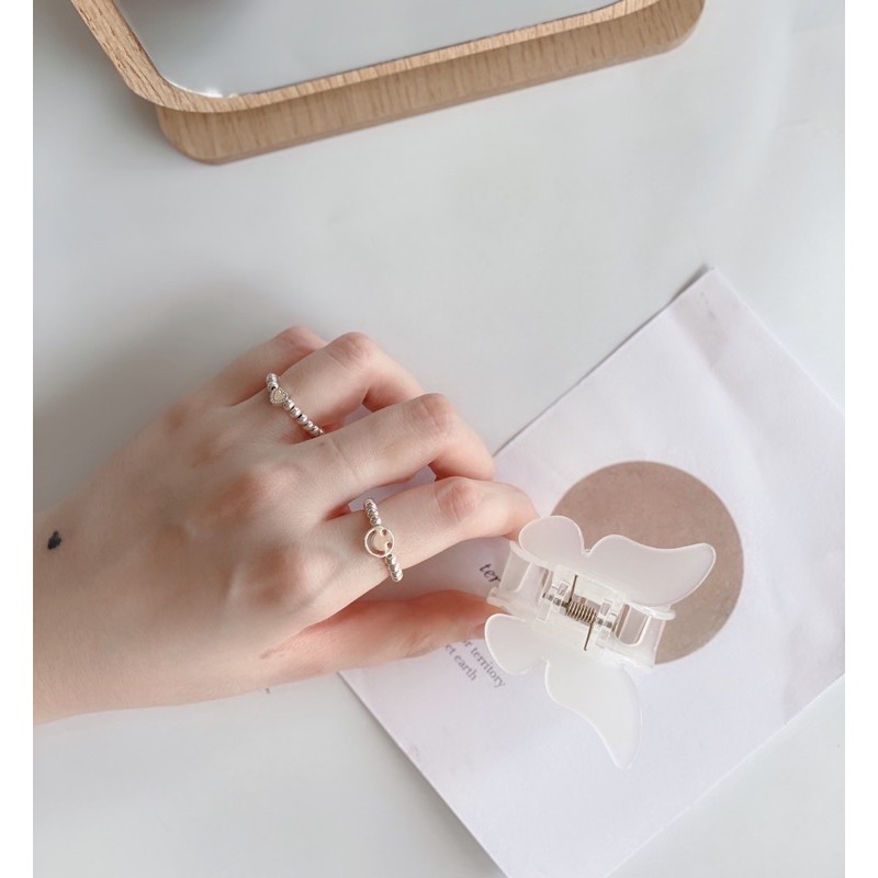 Nhẫn bi dây cước Vintage