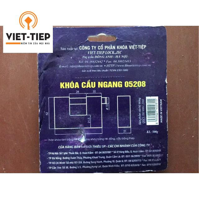 Khóa Việt Tiệp cầu ngang bằng hợp kim 05208