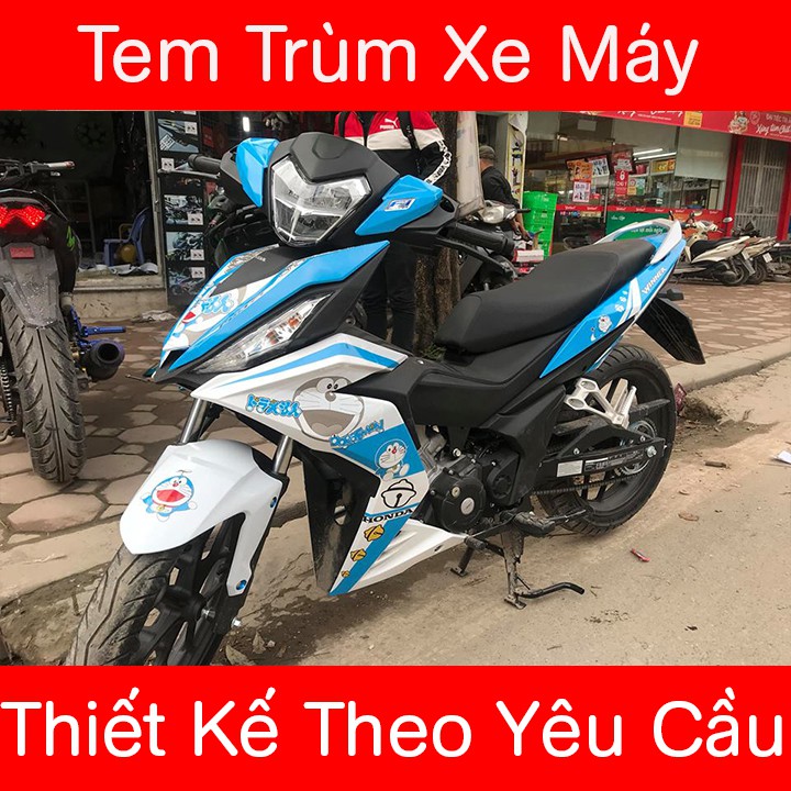 Tem Trùm Winner Doremon Xanh Trắng
