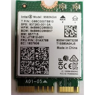 Card wifi cho laptop intel 9560ngw loại cnvi