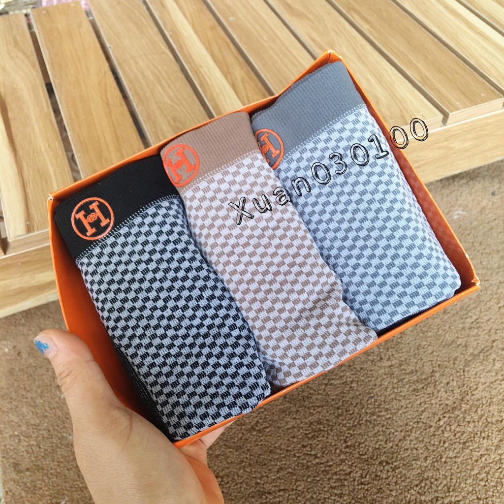 Hộp 3 chiếc Sịp nam thời trang chất cotton