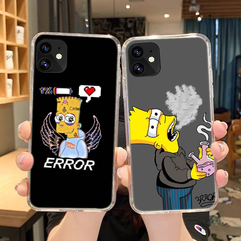 Ốp Điện Thoại Dẻo Trong Suốt Họa Tiết Hoạt Hình The Simpson Cho iPhone 11 Pro 5 5s 6 6s Plus 7 8 Plus X XS XR XS Max