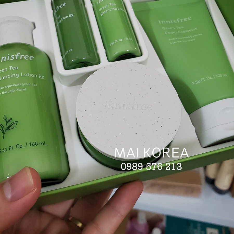 Set dưỡng trà xanh INNISFREE 6 món