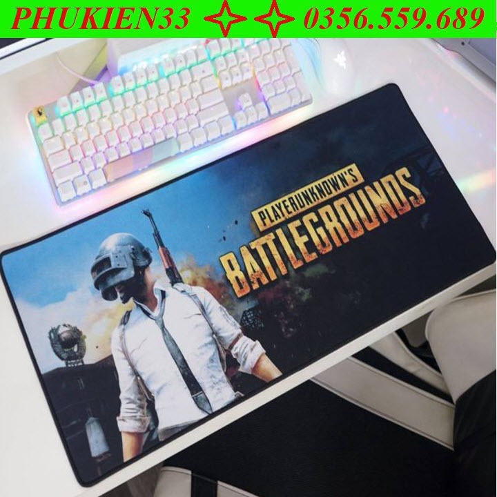 Bàn Di Chuột Cho Gamer Battlegrounds Kích Thước 70x30cm Dày 3mm