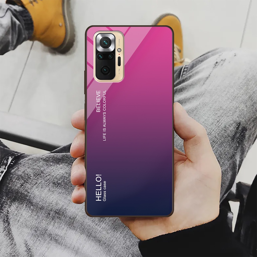 Ốp điện thoại Xiaomi Redmi Note 10 Pro - Gradient edition, chất liệu kính cường lực