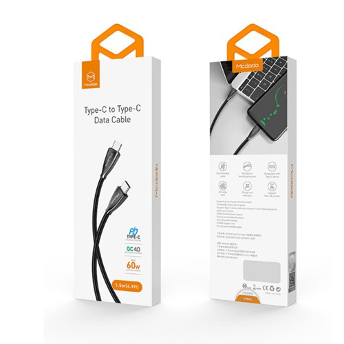 Cáp sạc type-C to Type-C chính hãng mcdodo,dài 1,5m và 2m,sạc PD cực nhanh