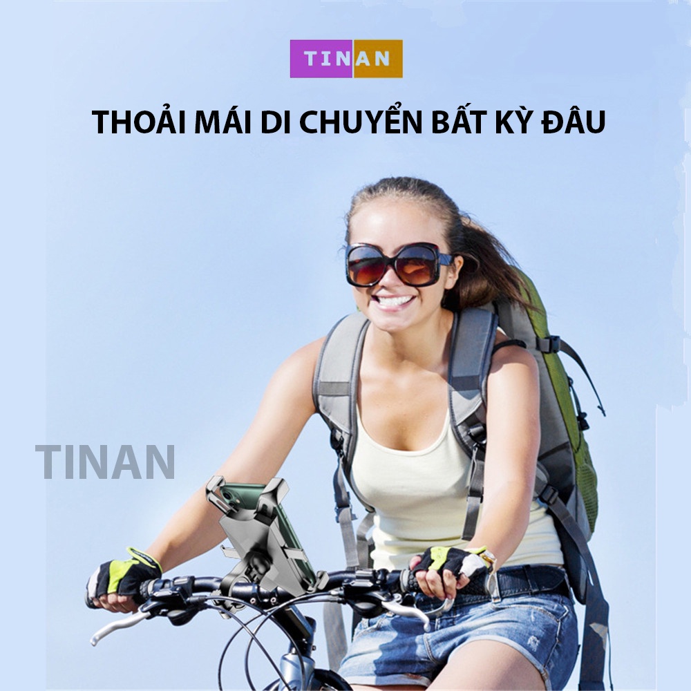 Kep Giữ Điện Thoại Trên Xe Máy, Xe Đạp, Thích Hợp Cho Shipper, Chống Rơi, Cướp Giật