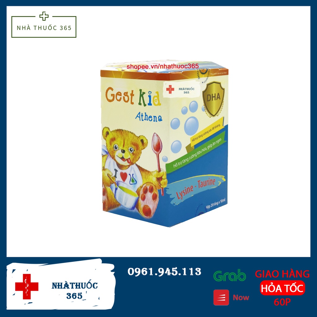Gest Kid Athena: Hỗ trợ tiêu hoá, Ăn ngon, Tăng cường đề kháng