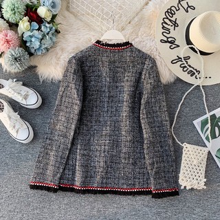 Oder áo dạ tweed ( sẵn ghi XL )