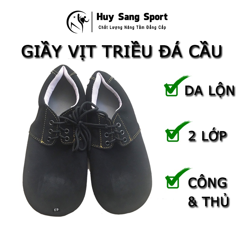 GIÀY ĐÁ CẦU MỎ VỊT- Giày Vịt Triều Sài Gòn Tiêu Chuẩn Thi Đấu - Da Lộn 2 Lớp Êm  - Loại 2