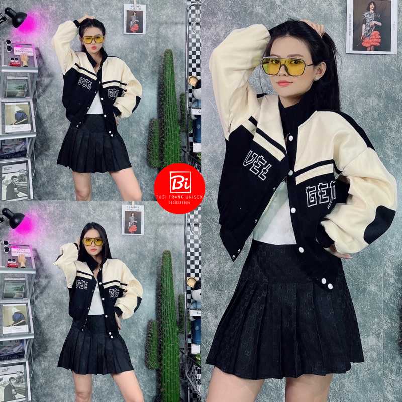 Áo Khoác Nữ Lửng Cổ Bẻ Phom Rộng_Chất Da Lộn Lót Trong Vải Dù Miro Mát Mịn_Bo Lai Bo Cổ Tay Bằng Len Dệt Kim_AKDL03