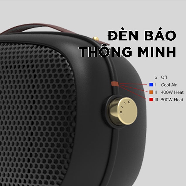 Quạt Sưởi Để Bàn Văn Phòng Fairywill - Công suất cao 800W - Làm nóng nhanh 5 Phút - KHÔNG BỊ MÙI KHÉT