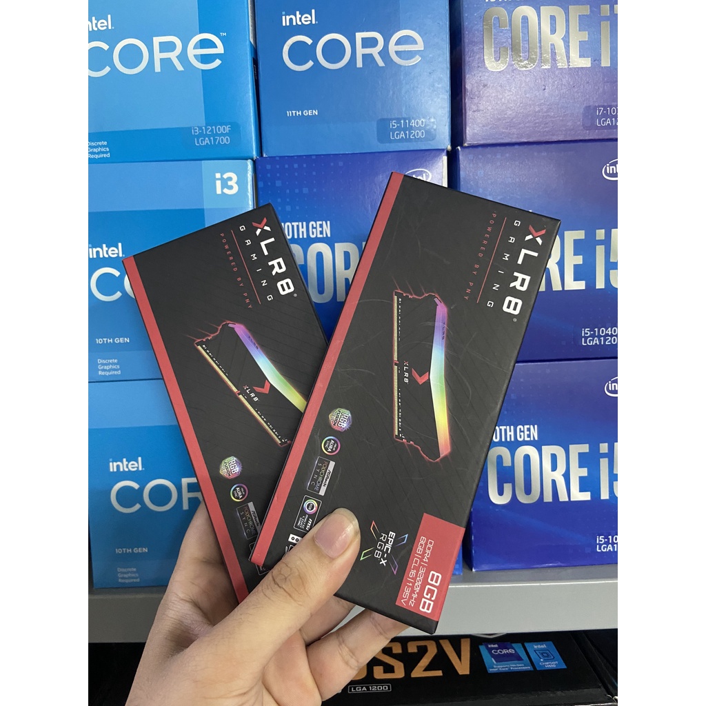 RAM MÁY TÍNH PNY PC4 8GB BUS 3200 LED RGB XLRB New