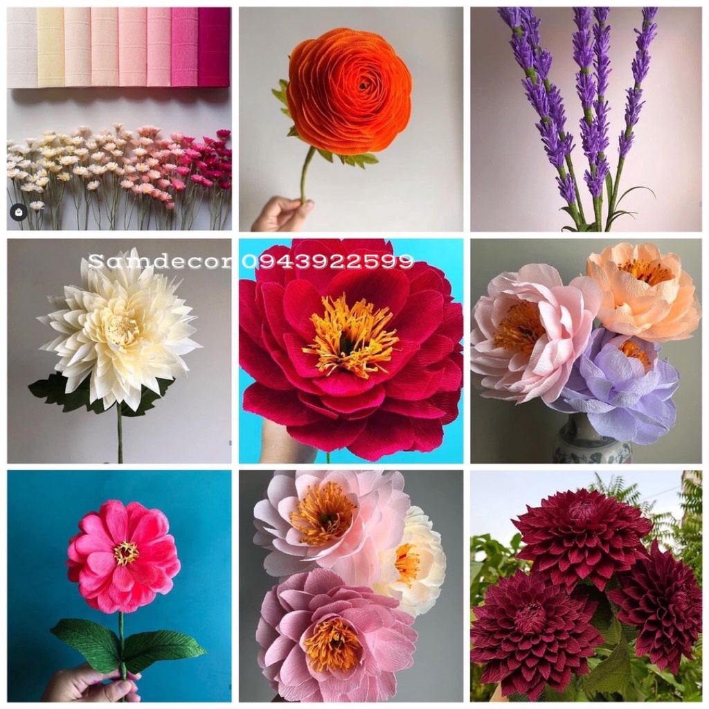 1 cuộn GIẤY NHÚN Ý,cuộn 50x250cm,đl 140g, dùng làm hoa handmade