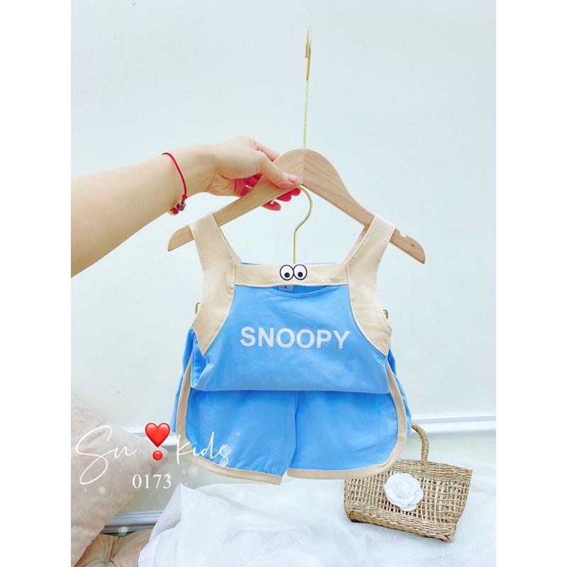 bộ snoopy 2 dây bé gái