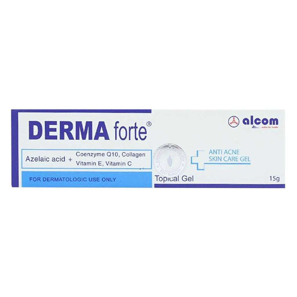 Derma Forte Gel 15g - Giảm Mụn Trứng Cá, Ngừa Thâm, Mờ Sẹo, Dưỡng Da