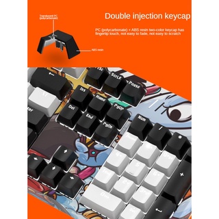 Ajazz DKM150 104-key backlit mechanical gaming keyboard