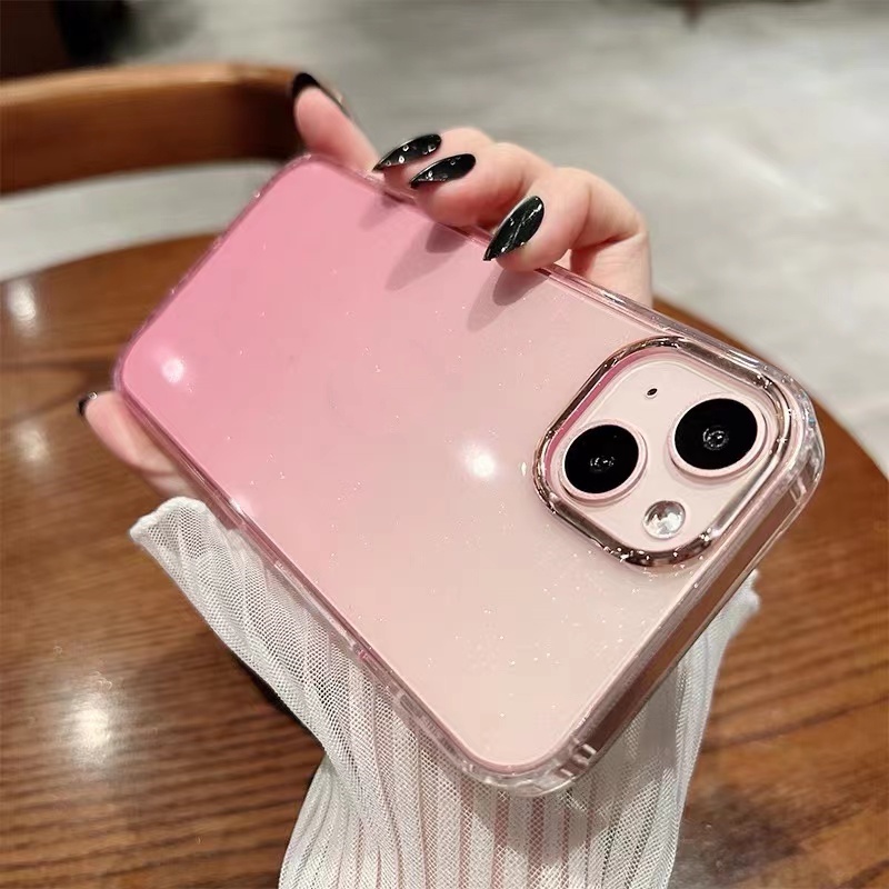 Ốp Điện Thoại iPhone 14 13 12 11 Pro max 14 plus PC case ốp lưng điện thoại iphone 14 promax Màu Gradient Lấp Lánh Sang Trọng Chống Sốc Cho iP 14 Plus 13 12 11 Pro max