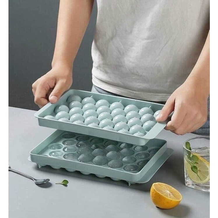 Khay làm đá tròn khay đựng đá nhựa