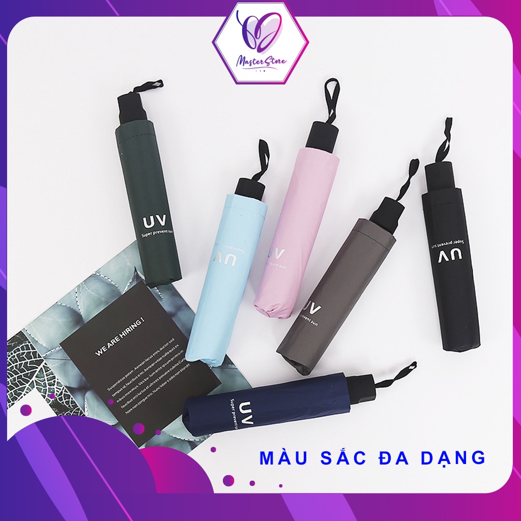 Ô chống tia UV, Dù đi mưa xếp gọn cao cấp Master Store