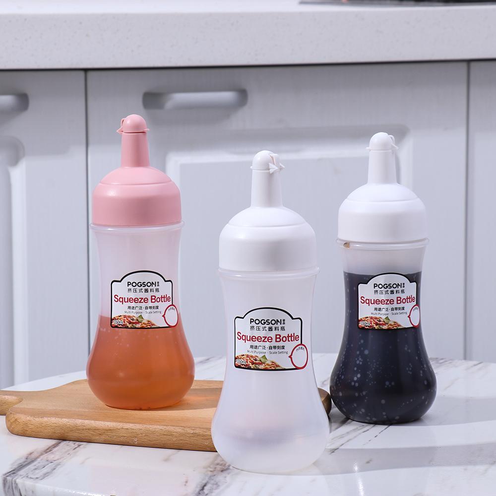 Bình Đựng Dầu Ăn / Giấm Dạng Bóp Chống Tràn 350ML