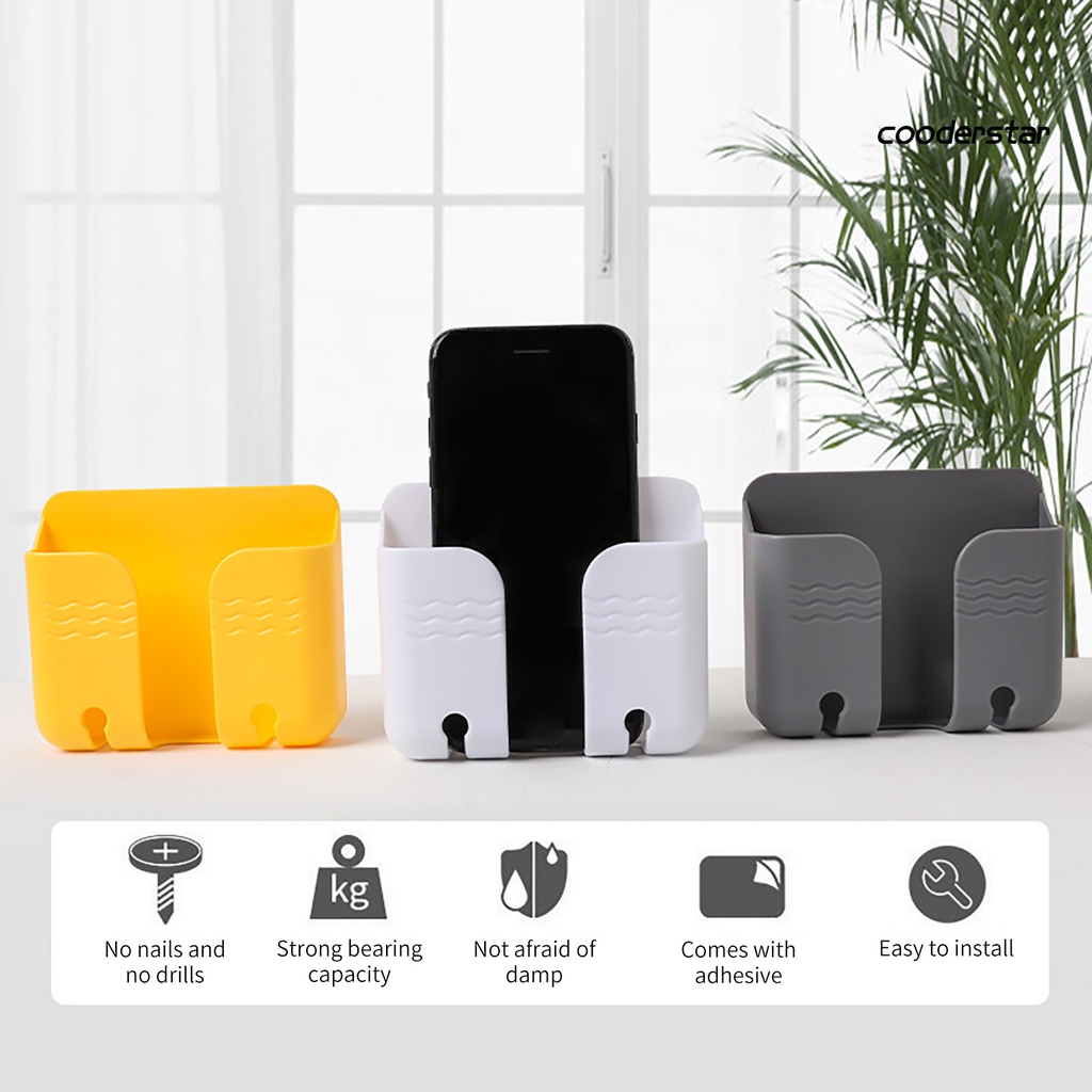 Giá đỡ sạc điện thoại gắn tường không cần khoan lỗ đa năng tiện lợi