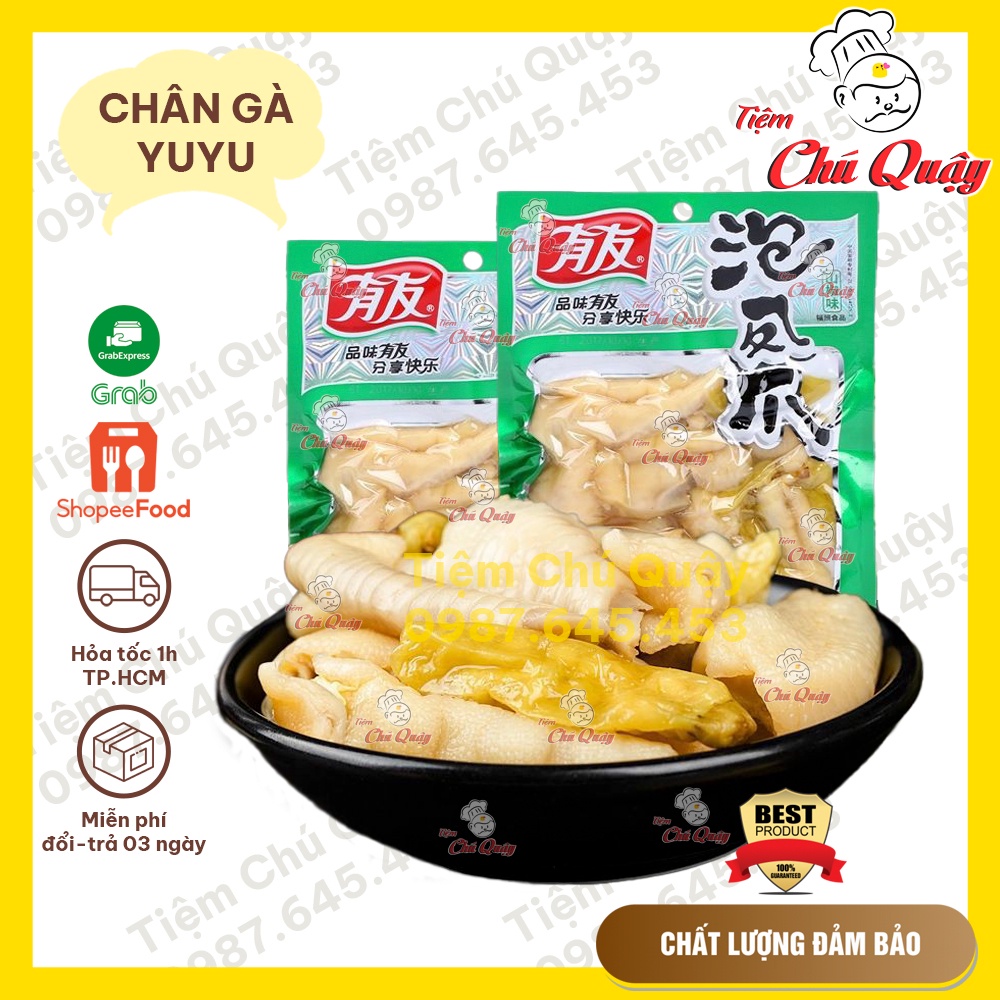 CHÂN GÀ YUYU - Chân Gà Muối Cay - Đồ ăn vặt nội địa