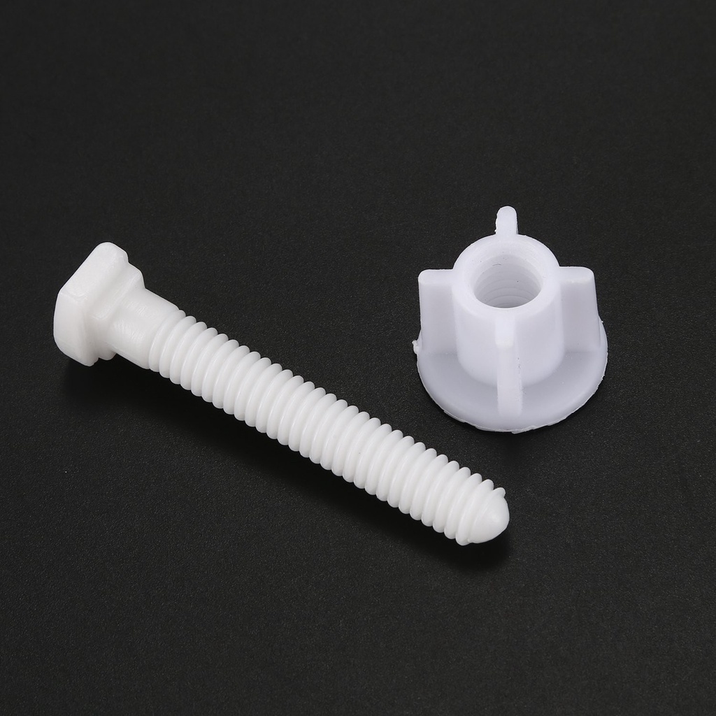 Bộ 2 Đinh Ốc Loại & Kích Thước 5 # 4.4x2.4cm Dùng Cho Bồn Cầu