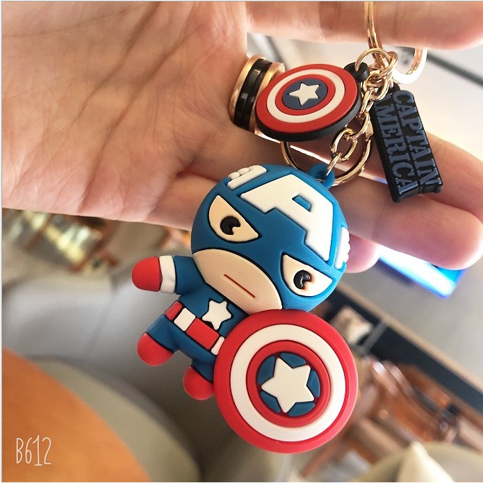 Móc chìa khóa họa tiết siêu anh hùng đáng yêu