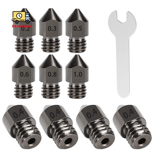 Set 11 đầu phun mk8 cho máy in 3d cr-10 / ender 3/5, ender 3