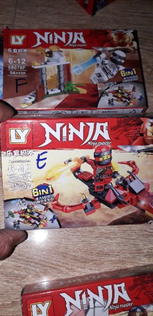 Lắp ráp 1 hộp LegoNinjago Xe tàu 68078