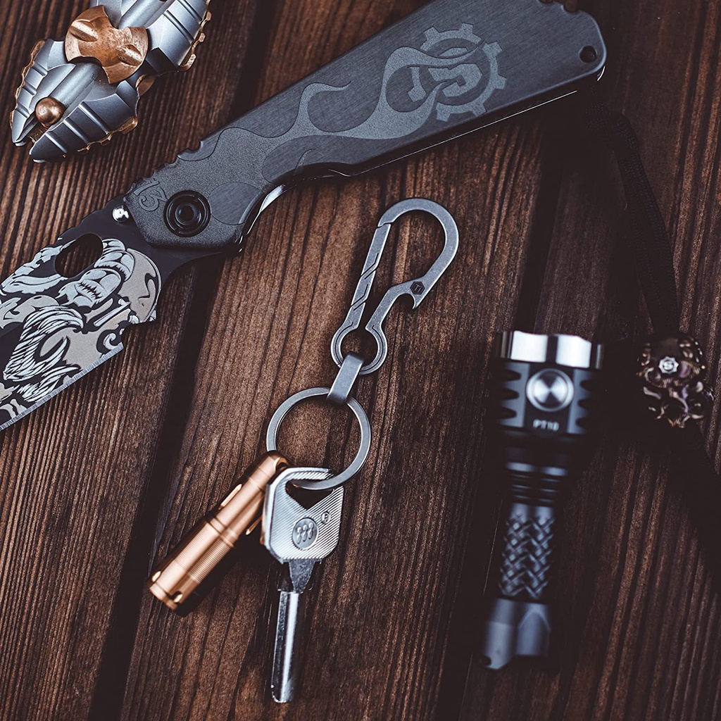 Bộ móc khóa Titan kèm ring KeyUnity KM01