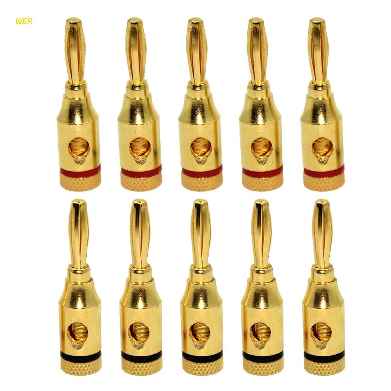 Set 10 Đầu Cắm Bắp Chuối Mạ Vàng Chất Lượng Cao Tiện Dụng