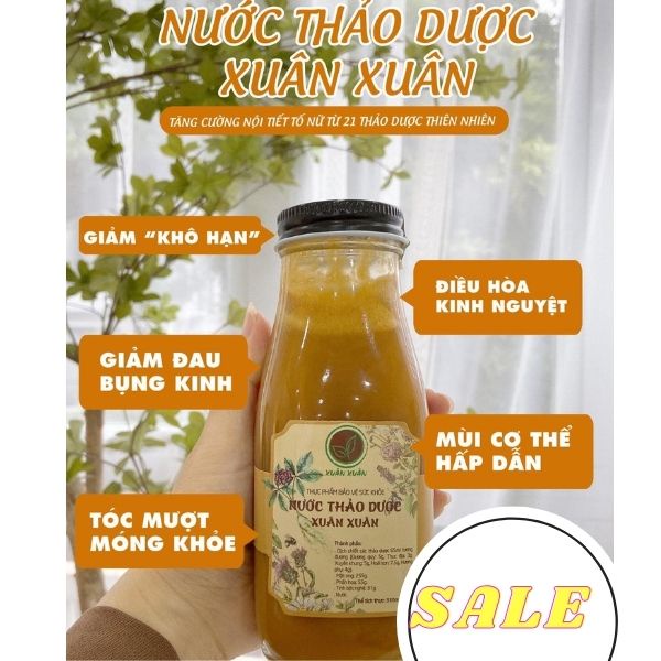 Xuân Xuân nước thảo dược xuân xuân tăng nội tiết tố nữ Azooo [DATE 2024]