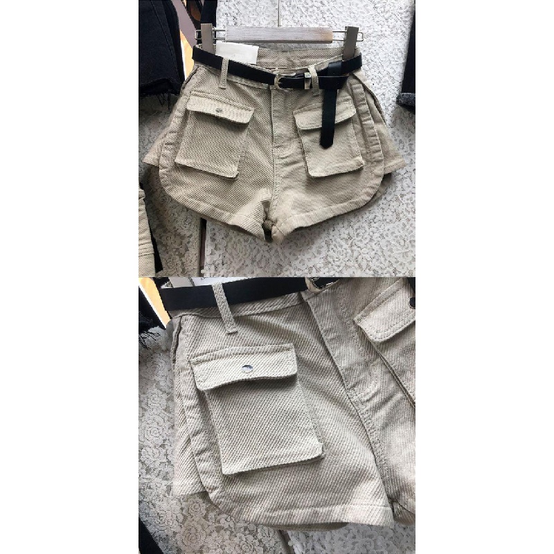 Quần Short Denim Dáng Rộng Lưng Cao Thời Trang Mùa Hè Phong Cách Mới Size Lớn Cho Nữ