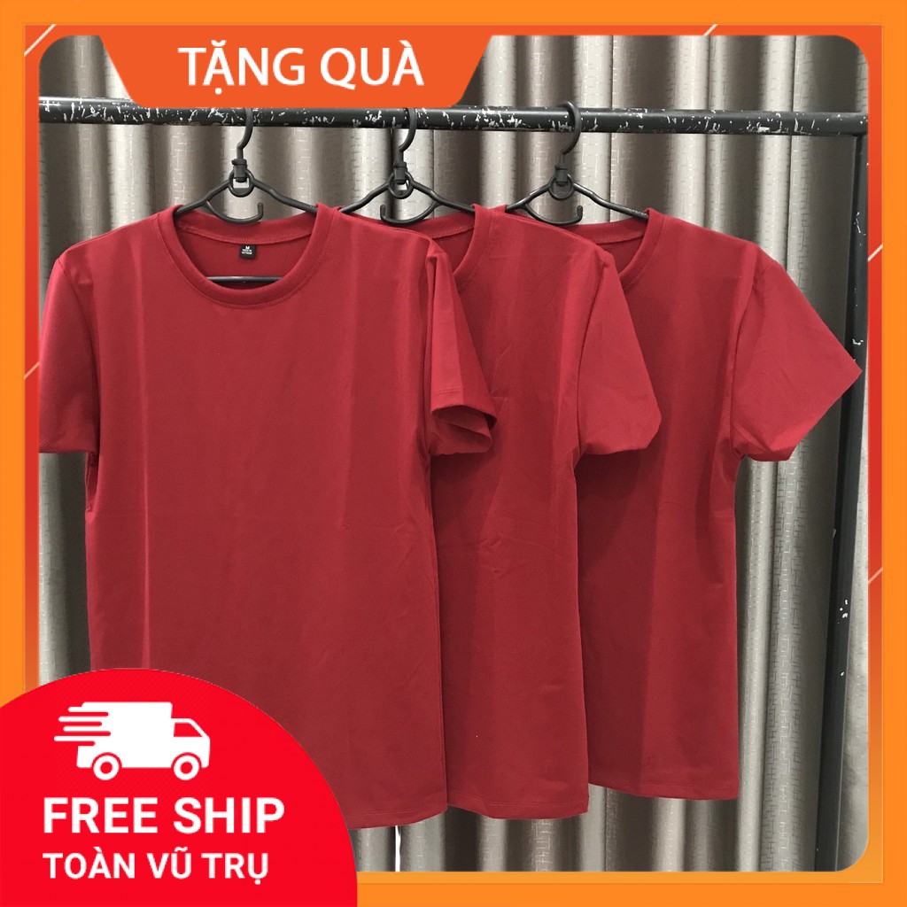 [SALE]Áo Thun Đỏ Đô Vải Dày Đủ Size
