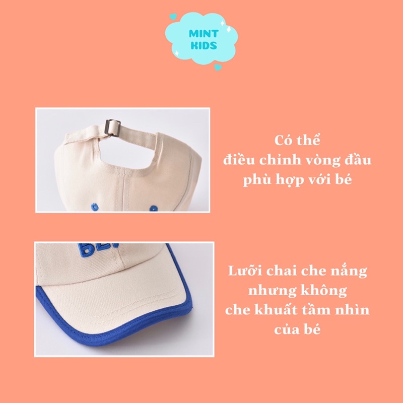 Mũ Lưỡi Chai Cho Bé, Nón Lưỡi Chai Cho Bé 2 Đến 5 Tuổi