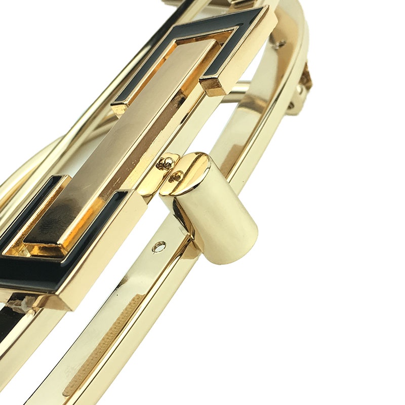 Khung kim loại dành cho phụ nữ Khung túi xách 20,5cm Khóa mạ vàng bóng cho phụ nữ DIY