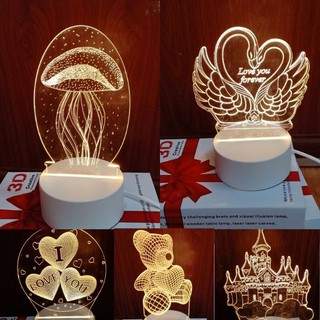 [Giá Tôt] Đèn ngủ 3D để bàn thiết kế sang trọng ,dễ thương và xinh xắn