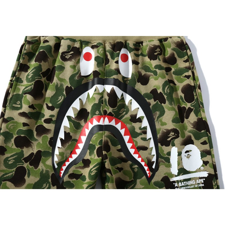 New Hip Hop BAPE Undefeated Ape Head Shark Men Women Casual Trousers Sport Pants