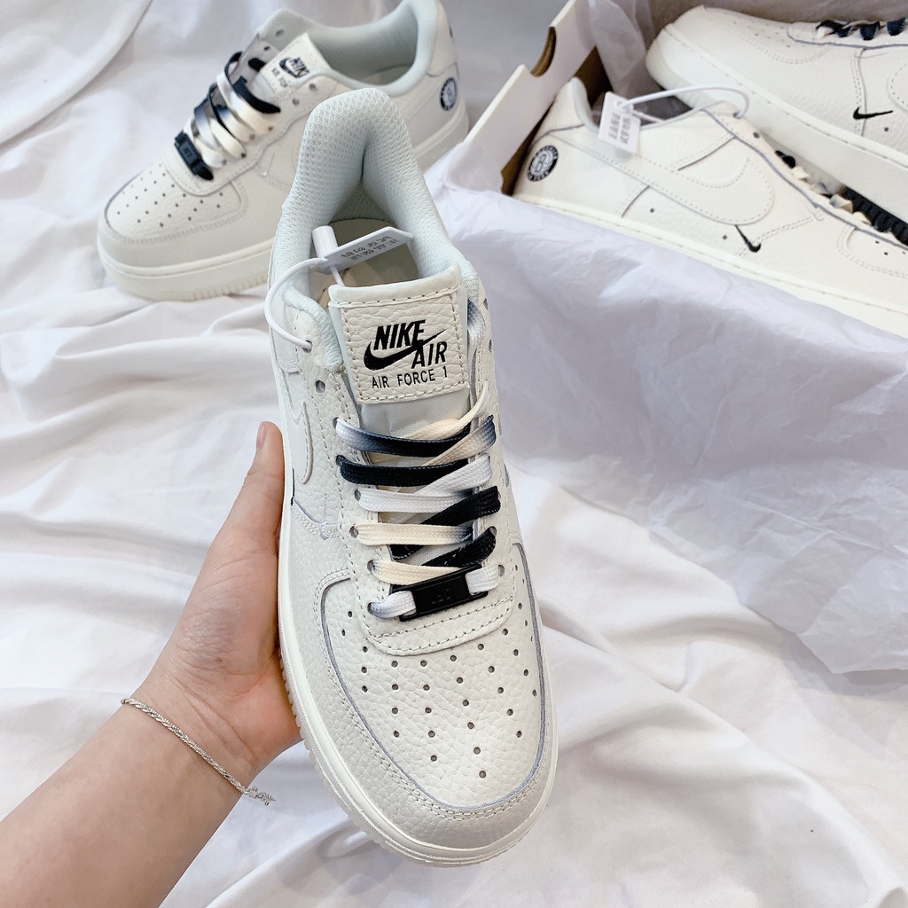 Giày AF1 Âm Dương Brooklyn Sail Black, Giày Thể Thao Âm Dương Bản Cao Cấp Hot Trend 2022 Full Phụ Kiện