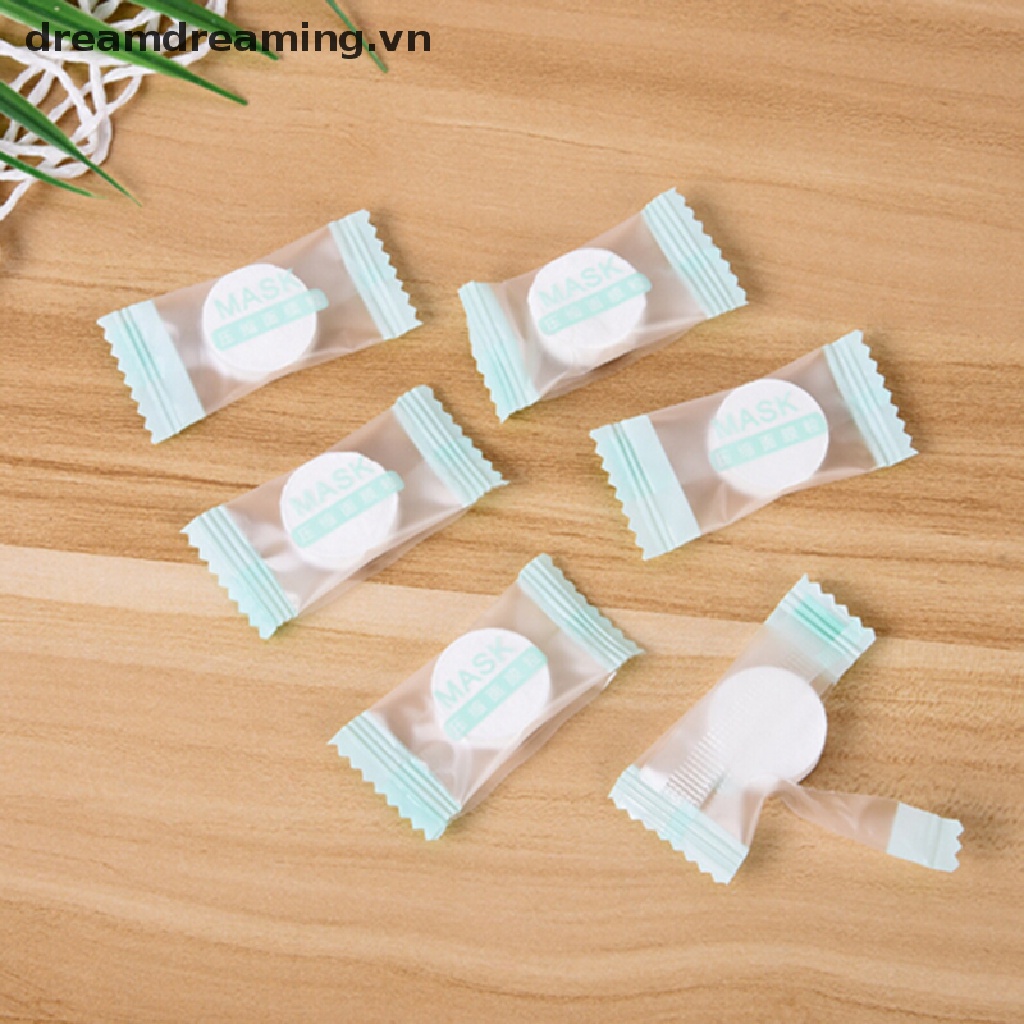 Set 30 Mặt Nạ Giấy Nén Bằng Vải Không Dệt Dùng Một Lần
