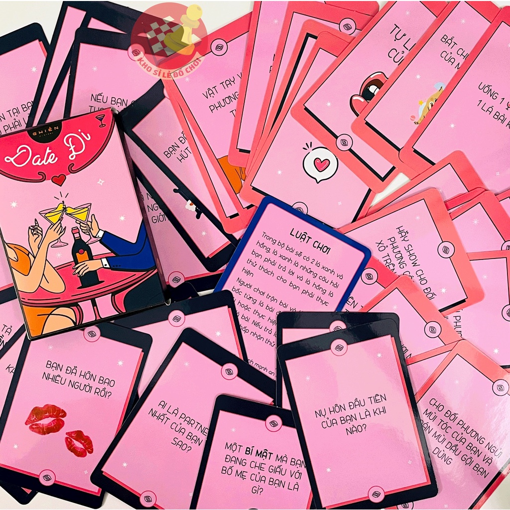Bộ Bài Date Đi Drinking Game Chinh Phục Trái Tim Crush Dành Cho Những Buổi Hẹn Hò Thú Vị Của Các Cặp Đôi DATED
