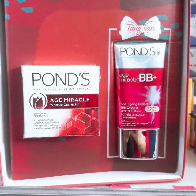 Hộp quà kem dưỡng Pond's chống lão hóa ban ngày tặng BB cream