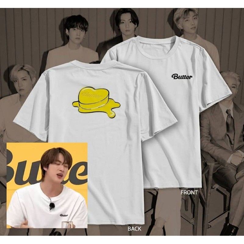 Áo Butter BTS in 2 mặt unisex tay lửng form rộng