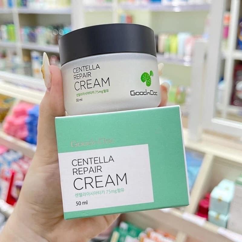 Kem dưỡng phục hồi da Rau má Goodndoc Centella Repair Cream