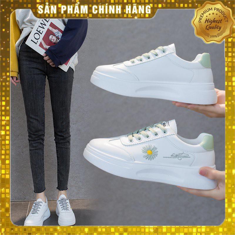 [Hàng mới] Giày thể thao thêu hoa cúc nhí, 😍Phong cách Hàn Quốc sneakers siêu nhẹ (2017)