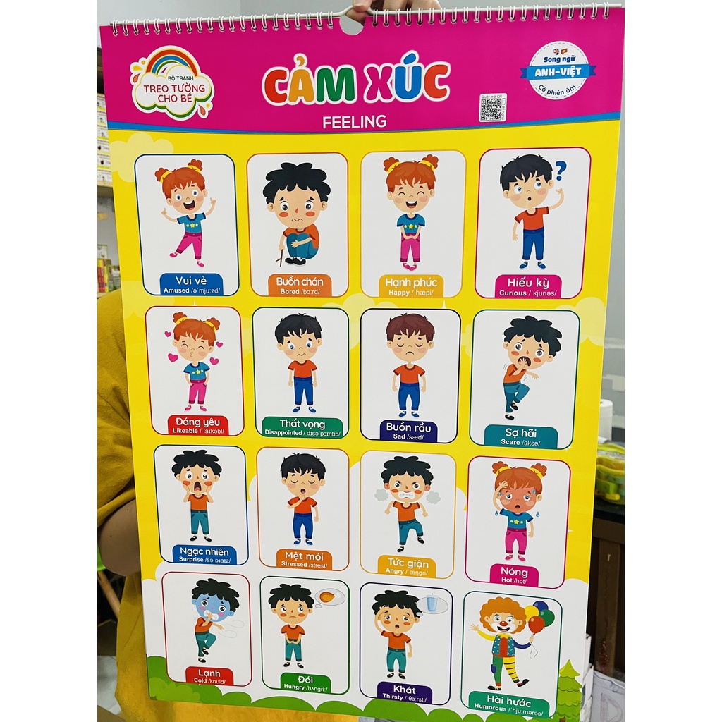 Combo 2 bộ tranh treo tường phát triển IQ và EQ cho bé học và chơi